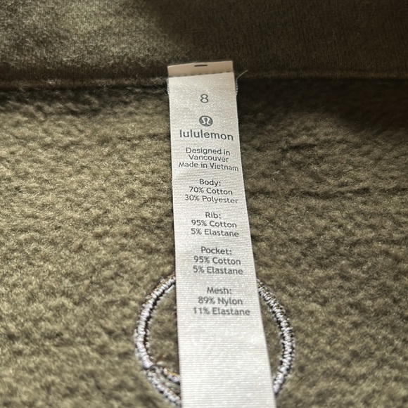 Lululemon Radiant Jacket II in Heathered Fatigue size 8 - Picture 6 of 9
